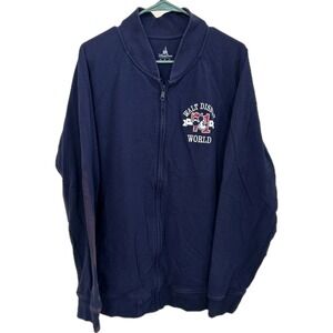 🔥RARE VINTAGE - Disney parks Walt‎ Disney world zip up sweater size XXL US 1971